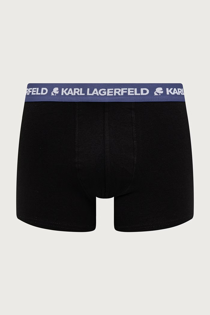 Oblačila Karl Lagerfeld Boksarice moške bombažne z elastanom paket 3 kosov A1M47021 črna