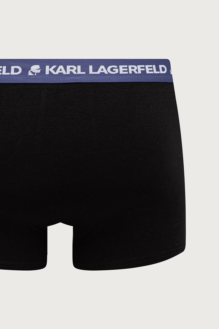 Karl Lagerfeld Boksarice moške bombažne z elastanom paket 3 kosov A1M47021