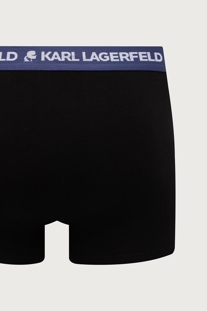 Odzież Karl Lagerfeld Bokserki męskie bawełniane z elastanem 3-pack A1M47021 czarny