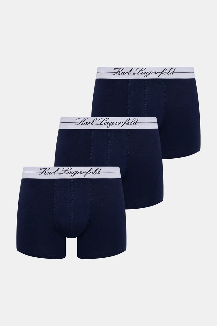 Karl Lagerfeld boxeralsó 3 db nyomtatásos sötétkék A1M47089