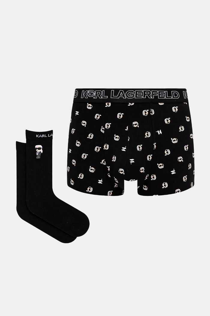 Боксеры Karl Lagerfeld трикотаж чёрный A1M47109