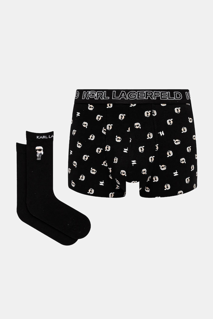 Боксеры Karl Lagerfeld трикотаж чёрный A1M47109