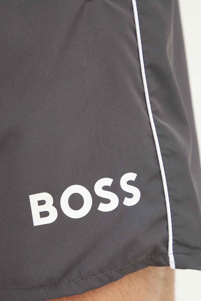 Plavkové šortky BOSS šedá 50515191