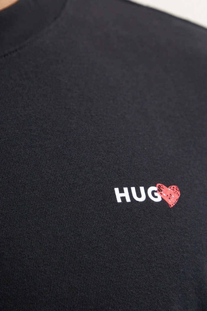 Mikina s kapucňou HUGO 50532027 čierna