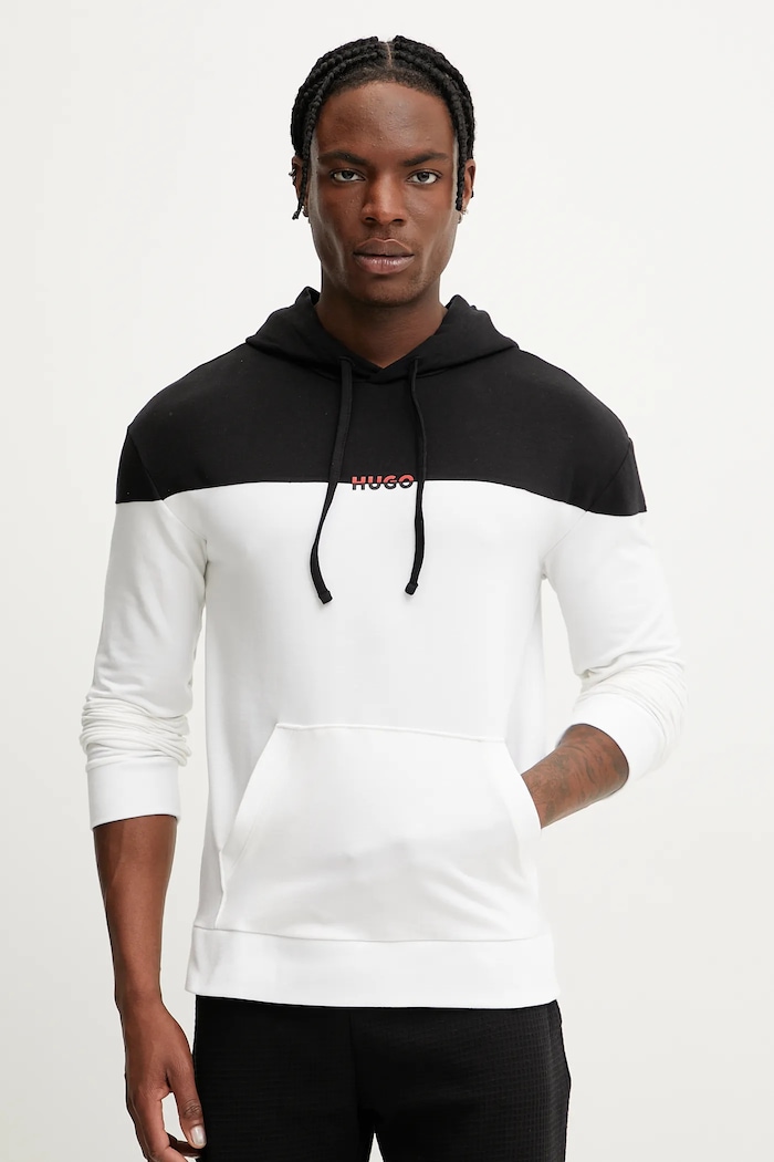 HUGO bluza z elastanem czarny 50532301