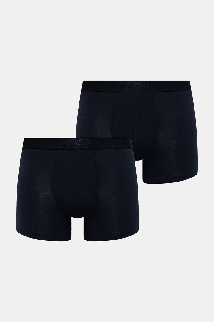 Μποξεράκια BOSS BoxerBr 2P UltraSoft 2-pack εφαρμοστό σορτς μπόξερ σκούρο μπλε 50475677