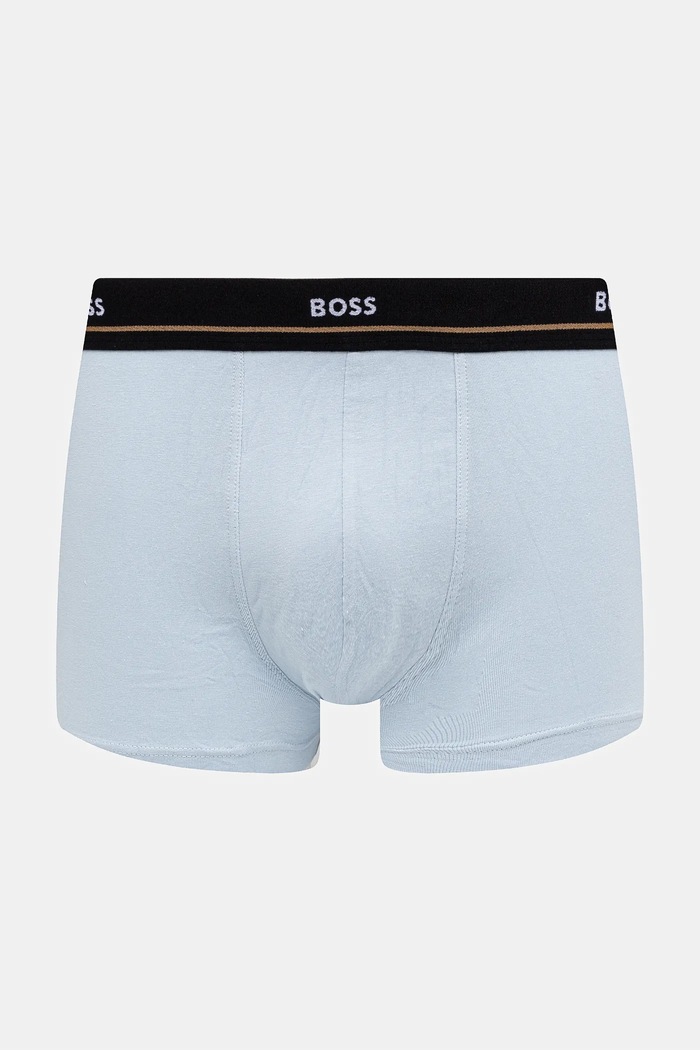 Ρούχα BOSS μποξεράκι ανδρικό βαμβακερό με ελαστάν Trunk 5P Essential 5-pack 50531660 μπλε