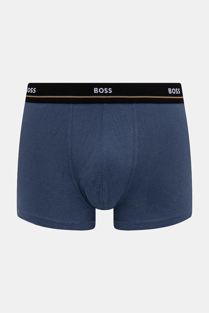 BOSS μποξεράκι ανδρικό βαμβακερό με ελαστάν Trunk 5P Essential 5-pack 50531660 μπλε