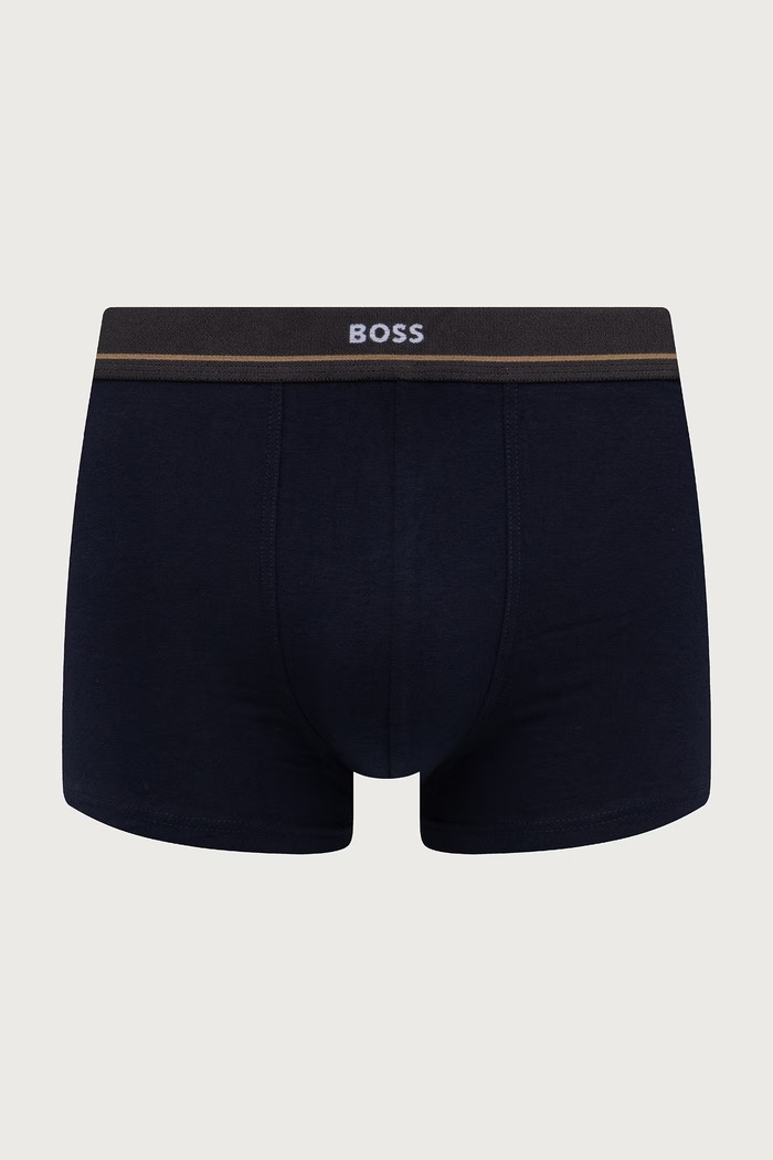 BOSS Bokserki męskie bawełniane z elastanem Trunk 5P Essential 5-pack 50531660 granatowy SS26