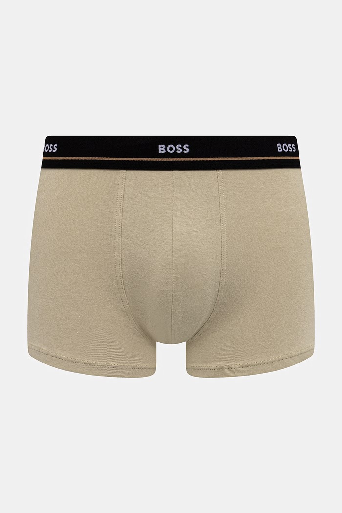 BOSS bokserki męskie bawełniane z elastanem Trunk 5P Essential 5-pack 50531660 zielony SS26