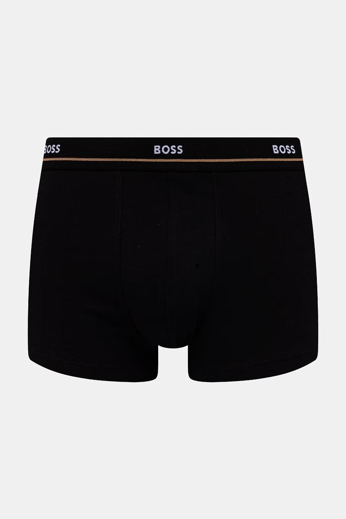 BOSS bokserki męskie bawełniane z elastanem Trunk 5P Essential 5-pack 50531660 zielony