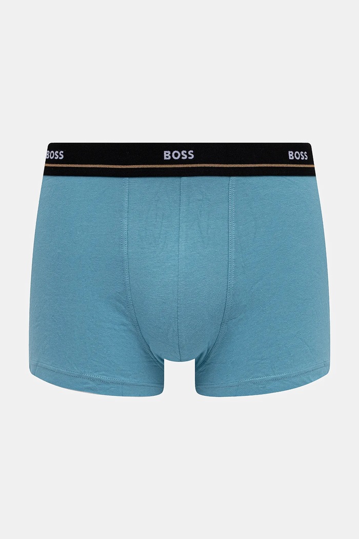 BOSS boxeri bărbați din bumbac cu elastan Trunk 5P Essential pachet de 5 50531660 negru SS26