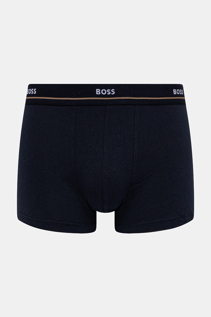 BOSS boxeri bărbați din bumbac cu elastan Trunk 5P Essential pachet de 5 negru 50531660