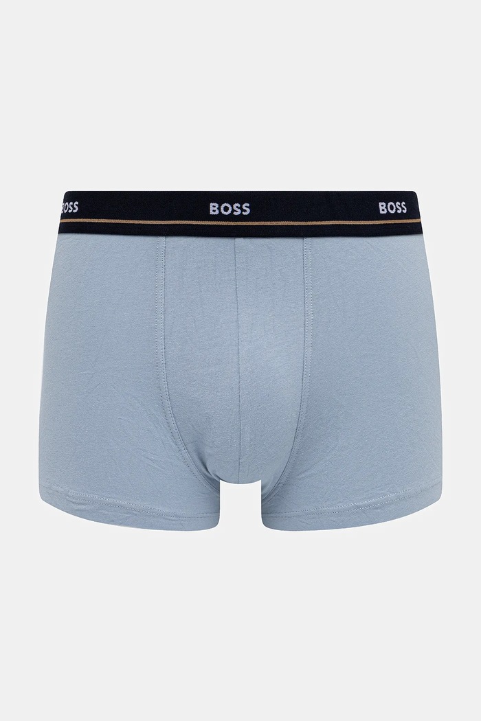 BOSS boxeri bărbați din bumbac cu elastan Trunk 5P Essential pachet de 5 50531660 negru