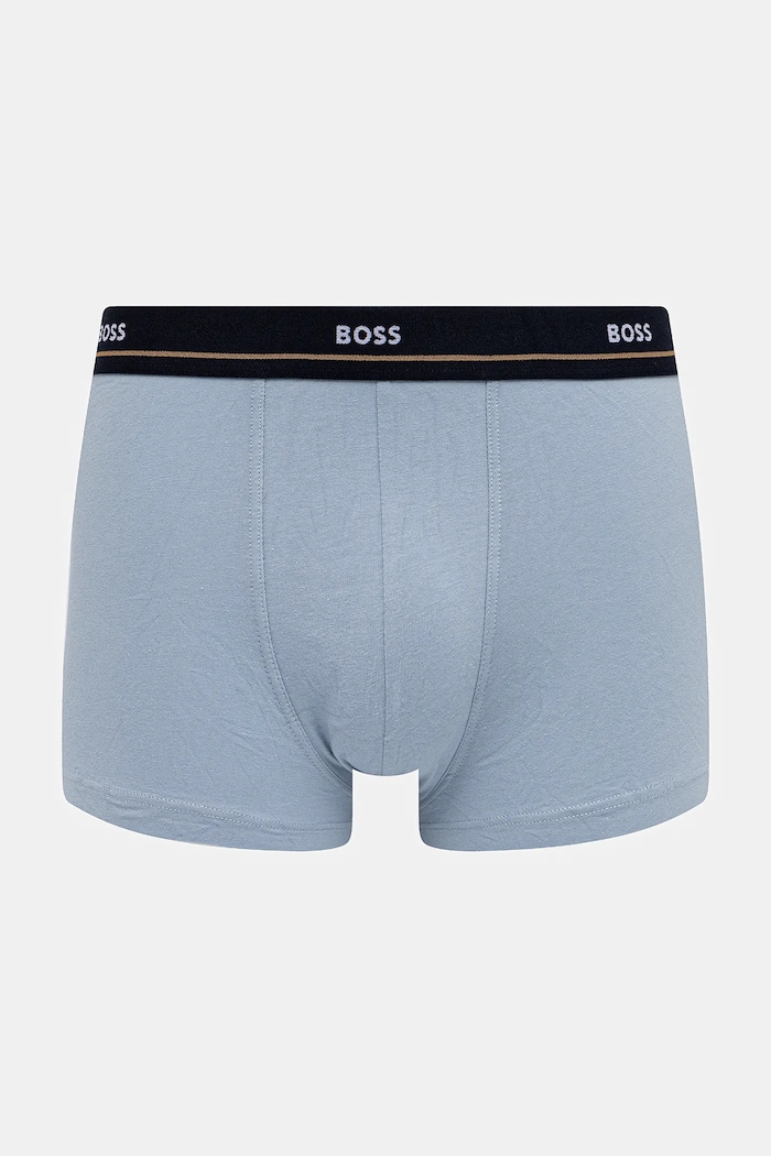 BOSS boxeri bărbați din bumbac cu elastan Trunk 5P Essential pachet de 5 50531660 negru