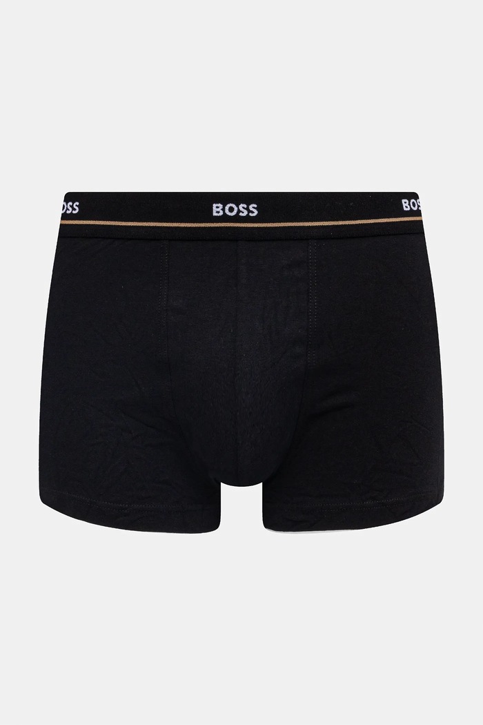 BOSS Ανδρικό μποξεράκι βαμβακερό με ελαστάν Trunk 5P Essential 5-pack 50531660 μαύρο SS26