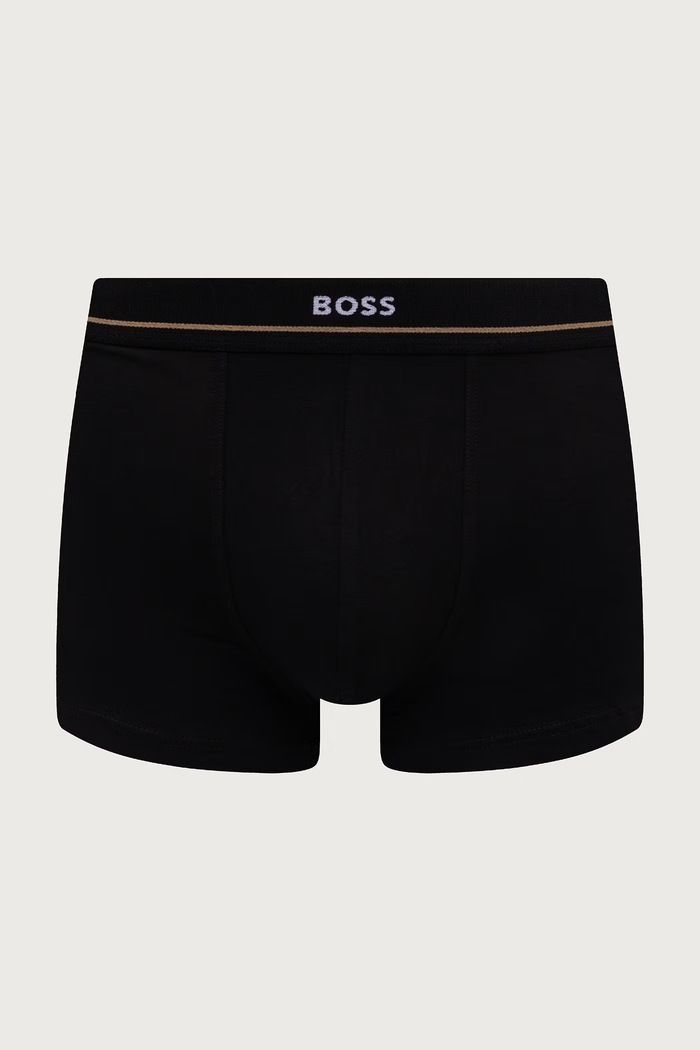 BOSS bokserice za muškarce od pamuka s elastanom Trunk 5P Essential 5-pack 50531660 crna SS26
