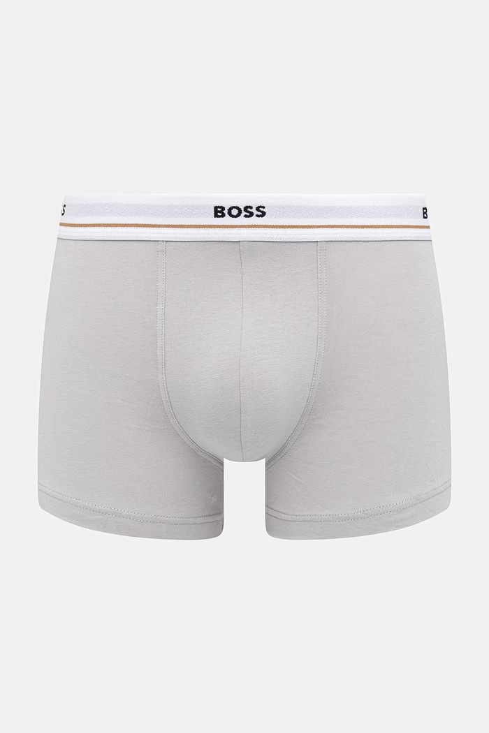BOSS boxerky pánske bavlnené s elastanom Trunk 5-pak 50531660 čierna SS26