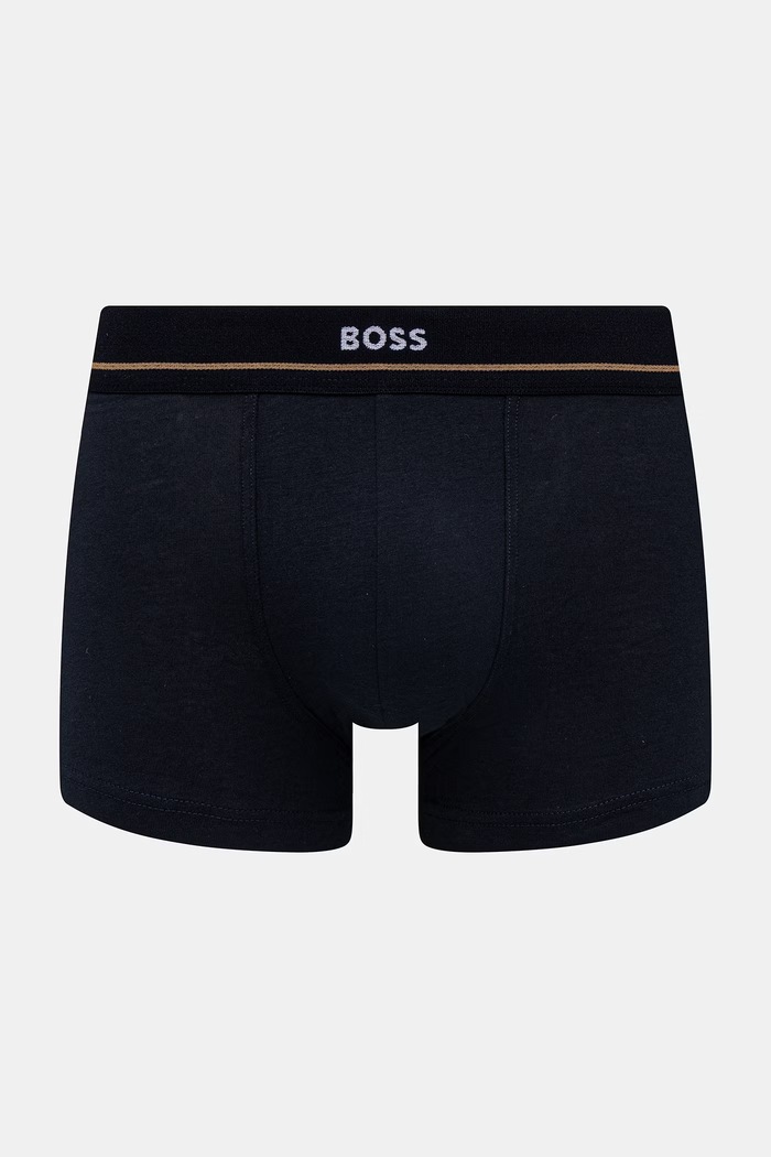 BOSS boxerky pánske bavlnené s elastanom Trunk 5-pak čierna 50531660