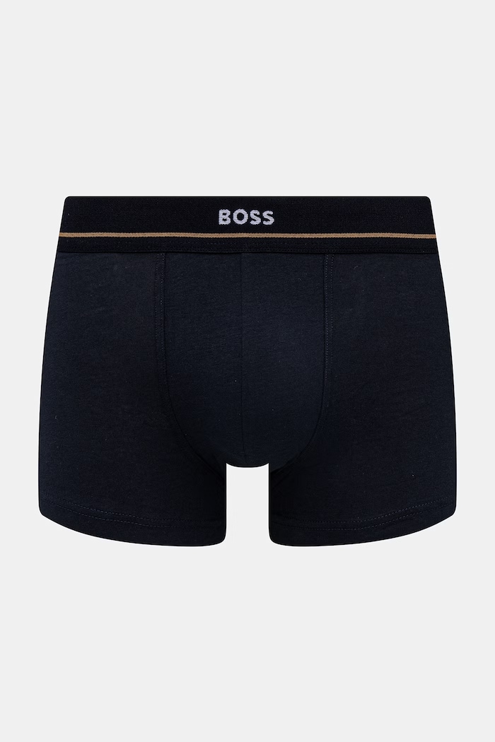 BOSS boxerky pánske bavlnené s elastanom Trunk 5-pak čierna 50531660