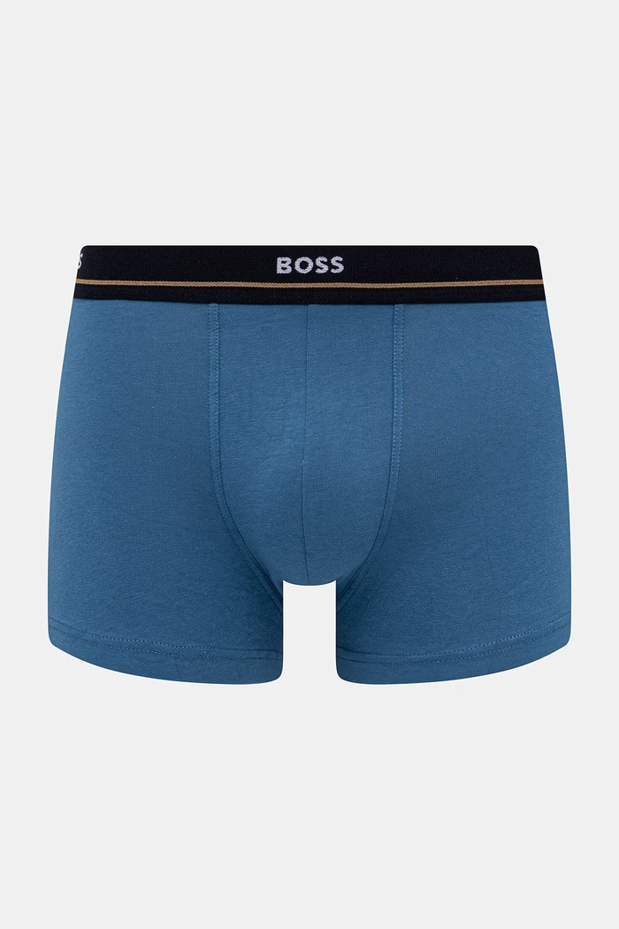 BOSS boxerky pánske bavlnené s elastanom Trunk 5-pak 50531660 čierna