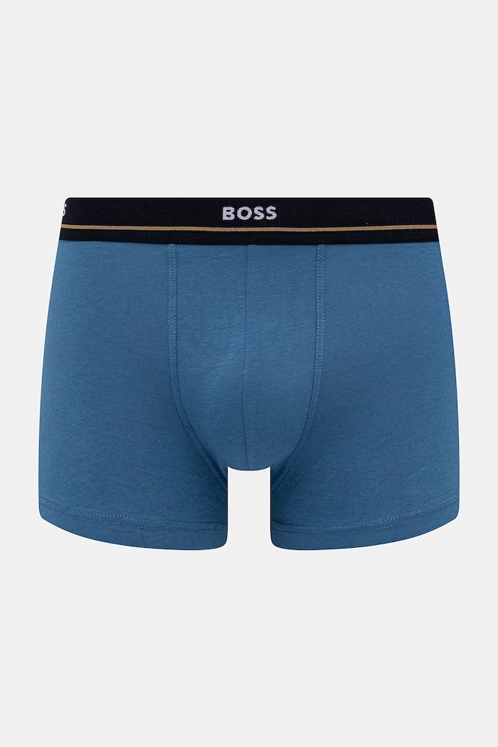 BOSS boxerky pánske bavlnené s elastanom Trunk 5-pak 50531660 čierna