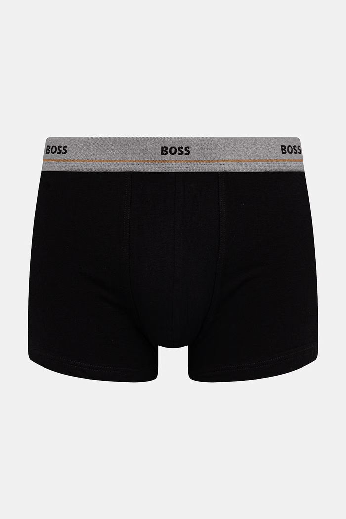 BOSS bokserki męskie bawełniane z elastanem Trunk 5P Essential 5-pack 50531660 czarny SS26