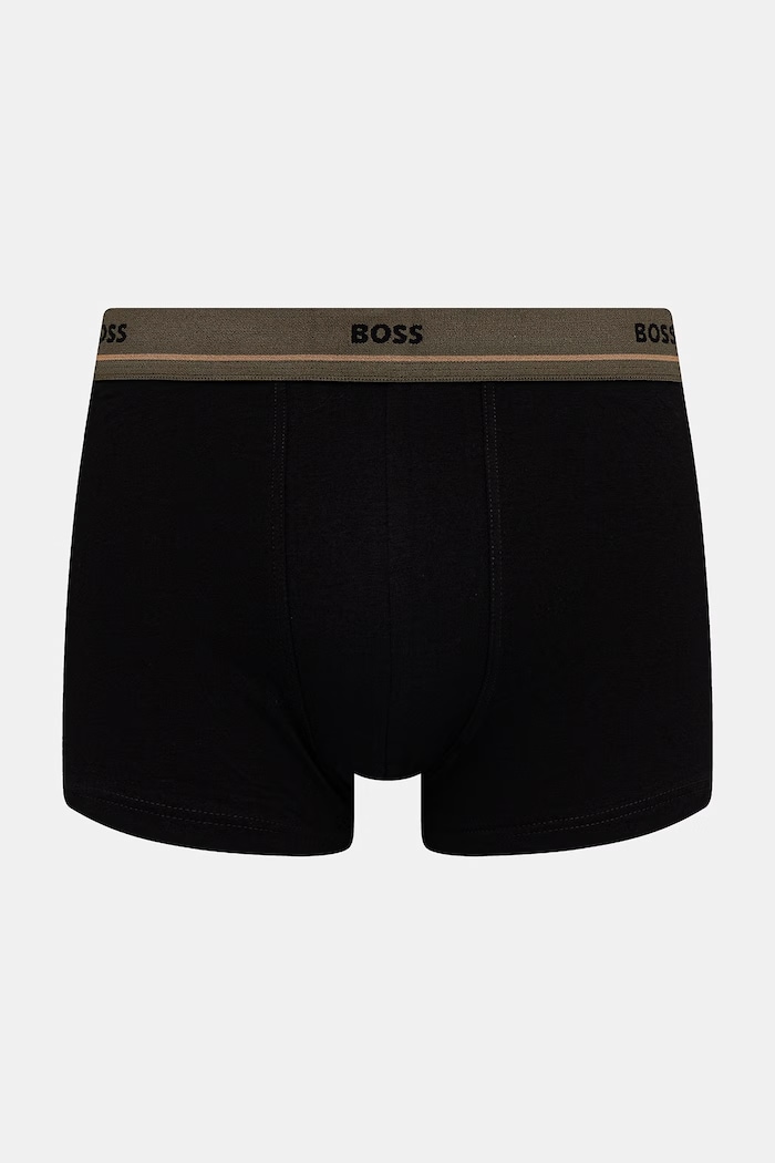 BOSS bokserki męskie bawełniane z elastanem Trunk 5P Essential 5-pack czarny 50531660