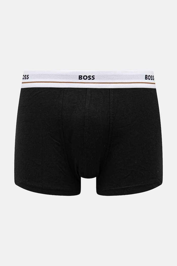 BOSS boxerky pánské bavlněné s elastanem Trunk 5P Essential 5-pack černá 50531660