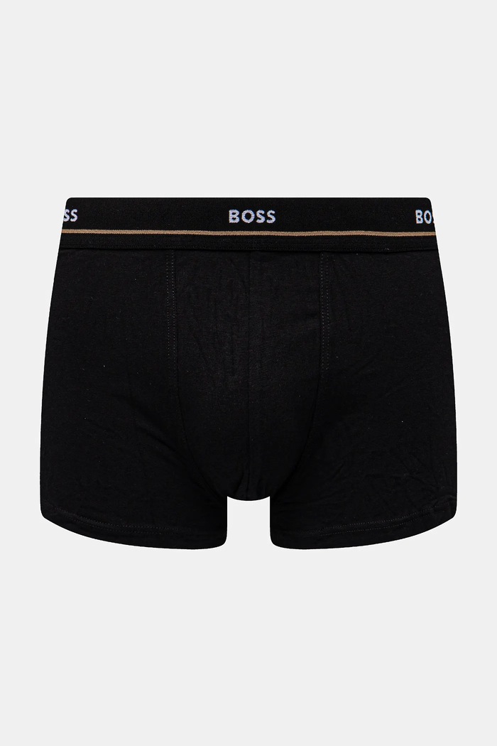 BOSS boxerky pánské bavlněné s elastanem Trunk 5P Essential 5-pack 50531660 černá