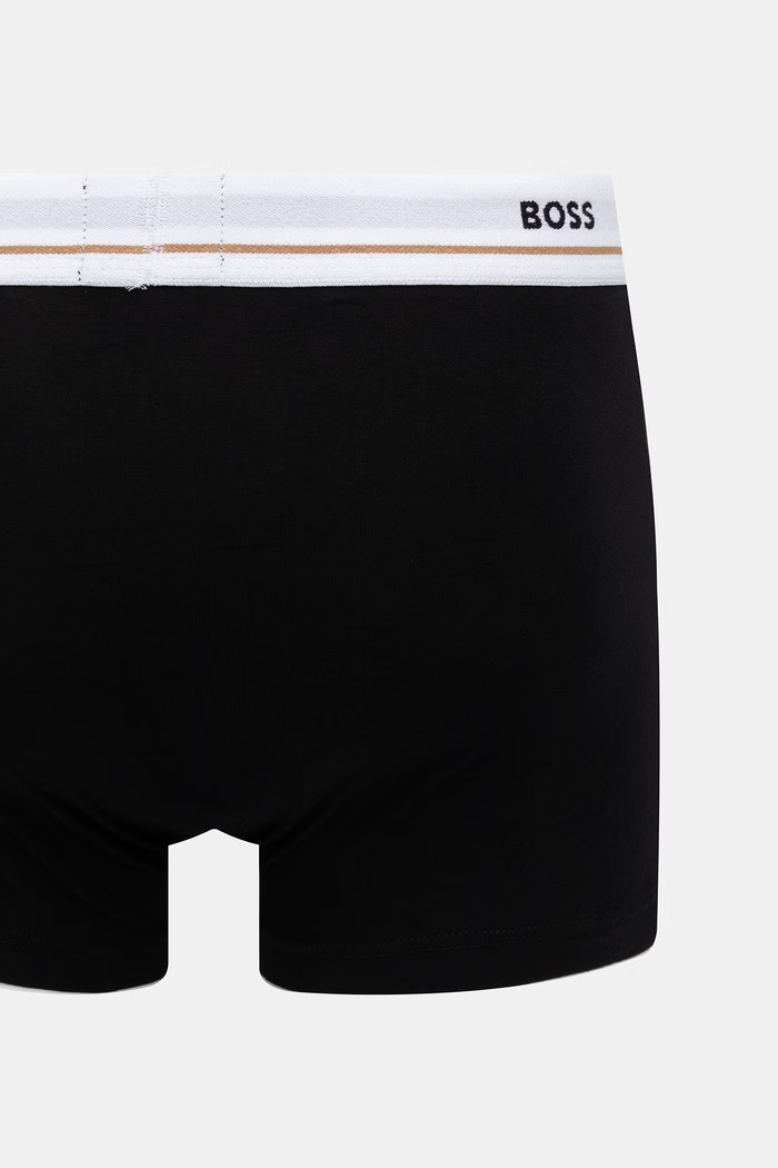 BOSS μποξεράκι ανδρικό βαμβακερό με ελαστάν Trunk 5P Essential 5-pack 50531660