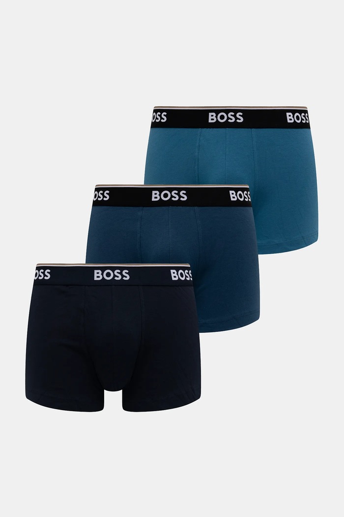 BOSS boxeralsó 3 db sima kék 50531684