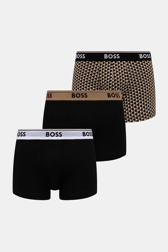 Боксери BOSS 3-pack Trunk 3P Power Desig візерунок чорний 50531701