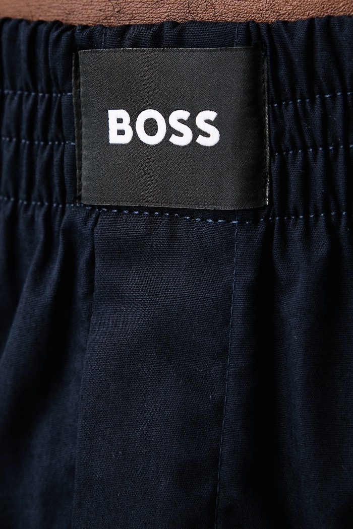 Volné boxerky pánské bavlněné 2P Boxer S. CW Peach 2-pack BOSS 50515464 modrá