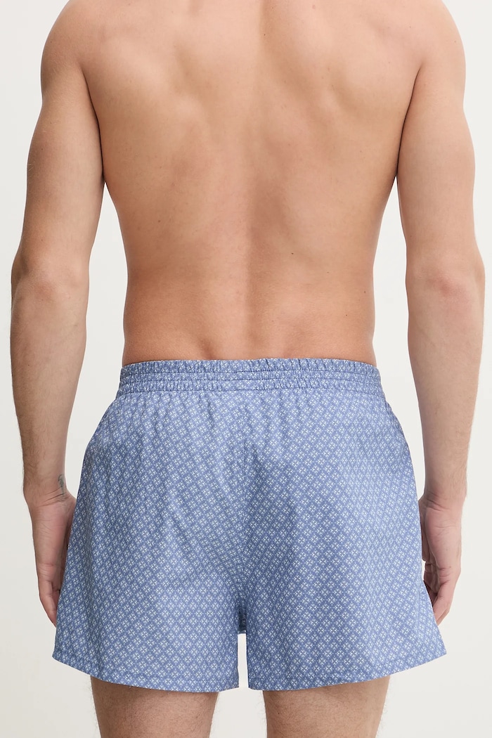 BOSS voľné boxerky pánske bavlnené 2P Boxer S. CW Peach 2-pak modrá 50515464