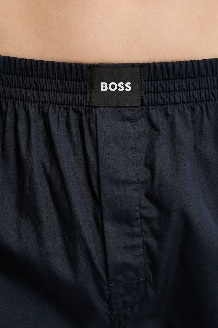 BOSS boxeri lejeri bărbătești din bumbac 2P Boxer S. CW Peach pachet de 2 50515464 albastru