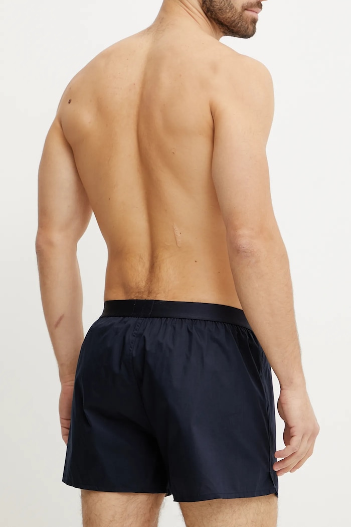 BOSS boxeri bărbați de bumbac 2P Boxer Shorts EW pachet de 2 albastru 50535781