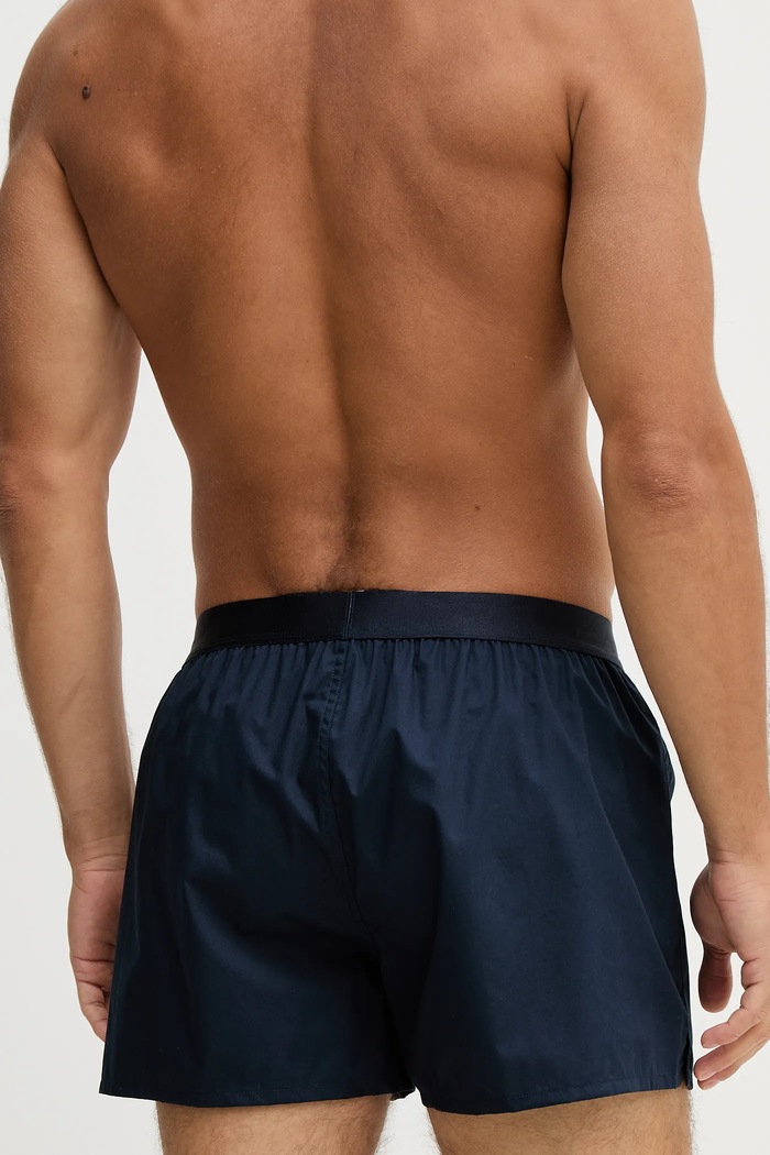 BOSS boxeri bărbați bumbac 2P Boxer Shorts EW pachet de 2 50535781 bleumarin