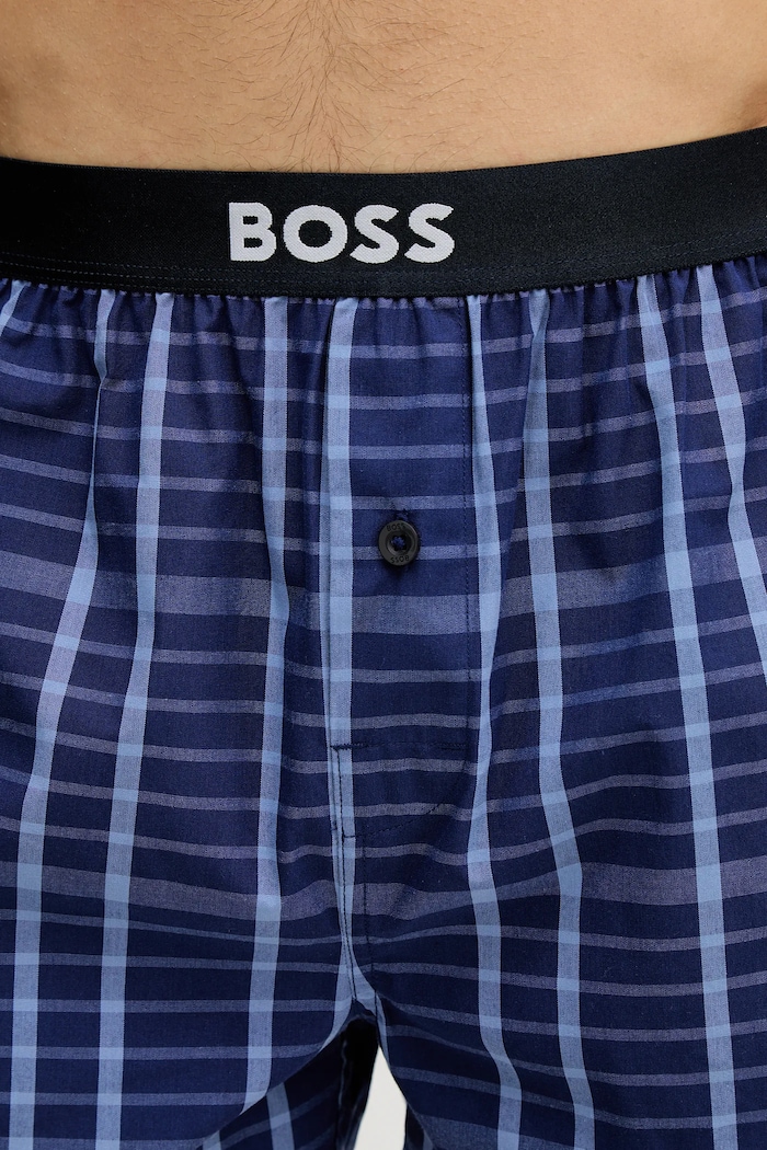 BOSS boxeri bărbați bumbac 2P Boxer Shorts EW pachet de 2 50535781