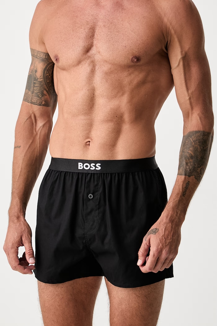 BOSS bokserki męskie bawełniane 2P Boxer Shorts EW 2-pack 50535781 zielony