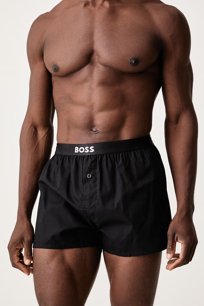 BOSS Boxerky pánské bavlněné 2P Boxer Shorts EW 2-pack 50535781 béžová SS26