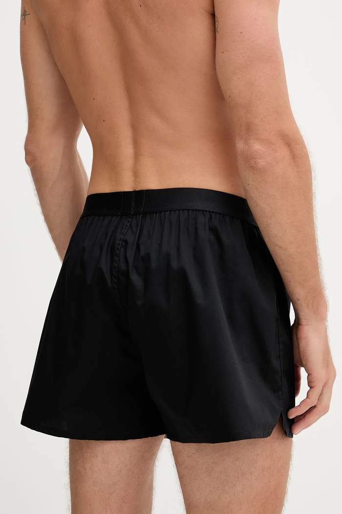 Boxeri bărbați de bumbac 2P Boxer Shorts EW pachet de 2 BOSS negru 50535781