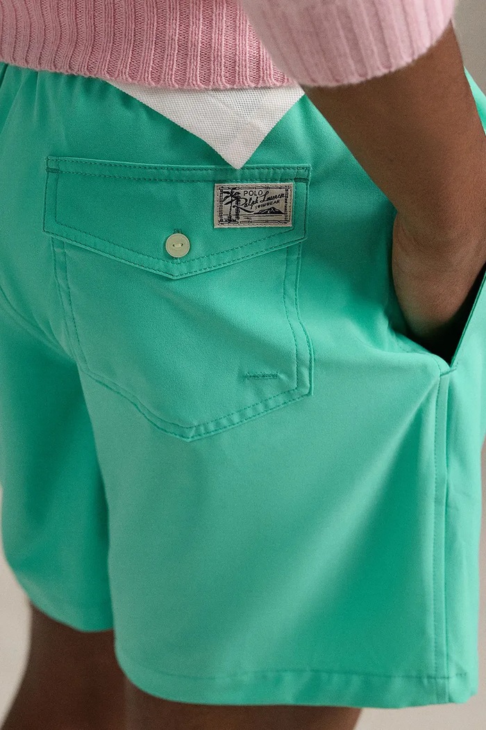 Polo Ralph Lauren купальные шорты мужские зелёный 710957782