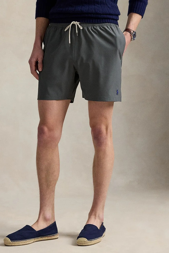 Polo Ralph Lauren Plavecké šortky pánske 710957782 sivá SS26