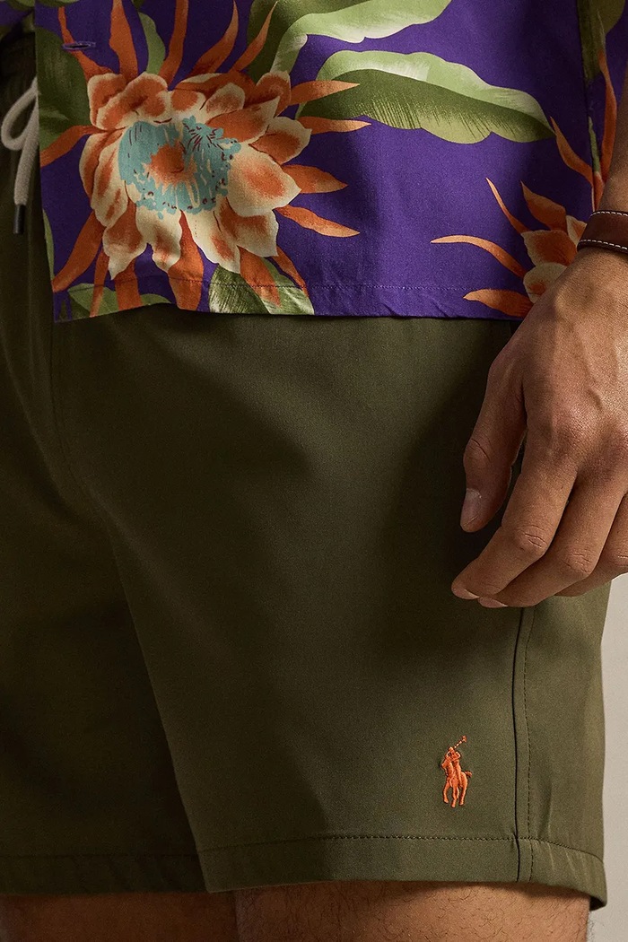 Polo Ralph Lauren Plavecké šortky pánske zelená 710957782