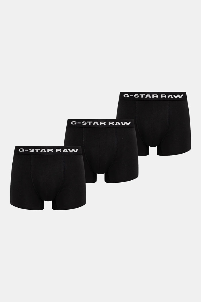 G-Star boxeralsó 3 db nyomtatásos fekete D23771.D516