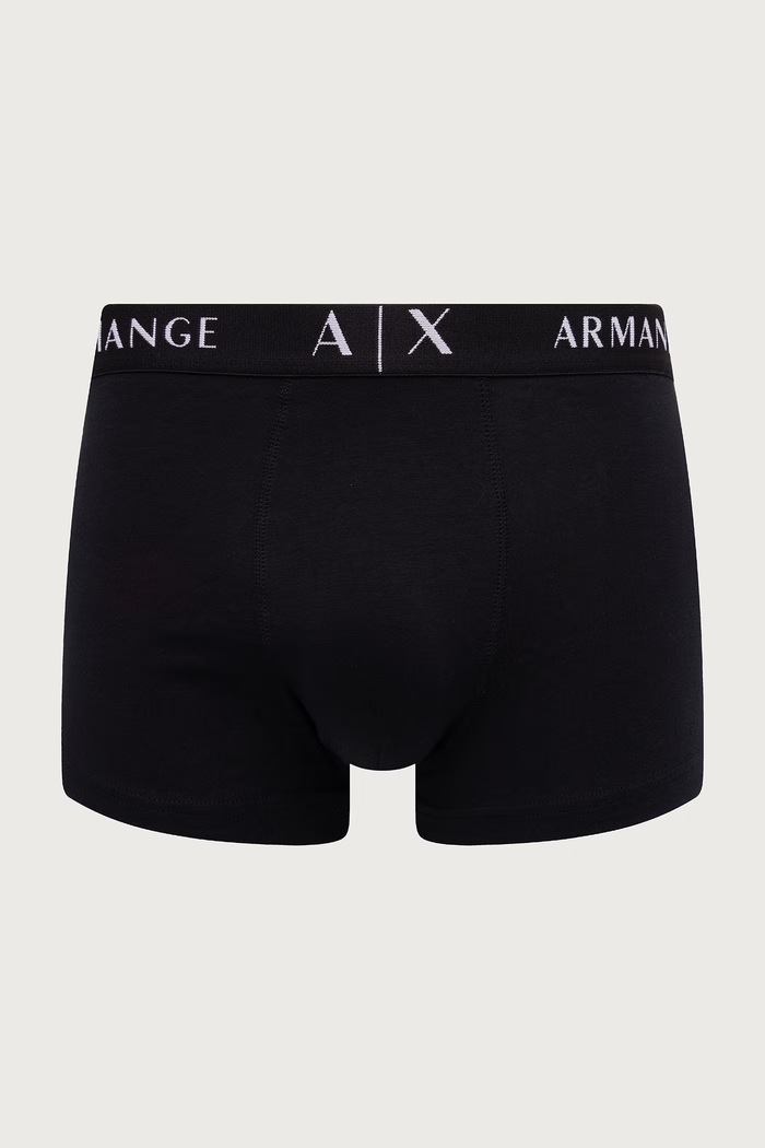 Armani Exchange Bokserki dopasowane męskie bawełniane z elastanem 3-pack XM000871.AF13682 biały SS25
