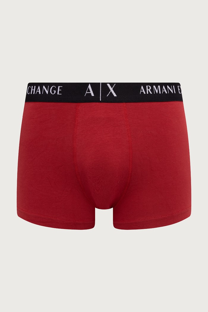 Bokserki dopasowane męskie bawełniane z elastanem 3-pack Armani Exchange XM000871.AF13682 biały