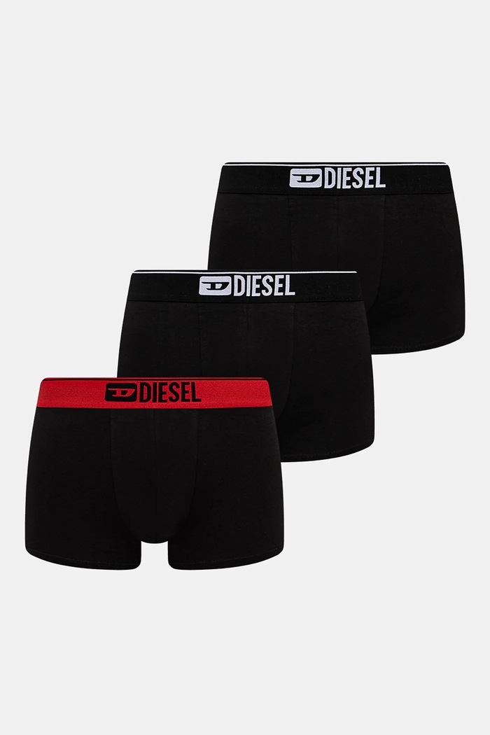 Boxerky Diesel DAMIEN-GFT-3PACK BOXER-SHORTS 3-pak potlač čierna A17805.0GDAC