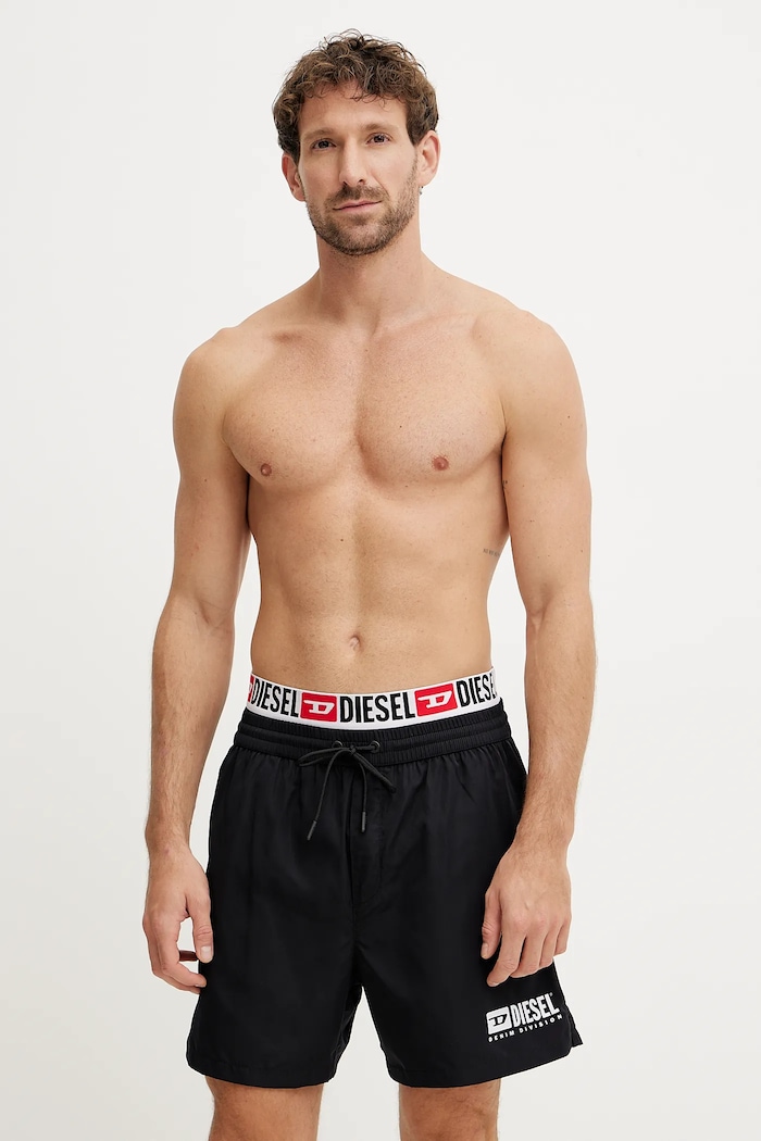 Diesel Pantaloni scurti de baie VISPER-41-D-CORE BOXER-SHORTS negru A16301.0NJAS